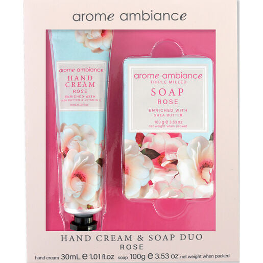 Arome Ambiance Nature Hand Cream & Soap Rose Duo