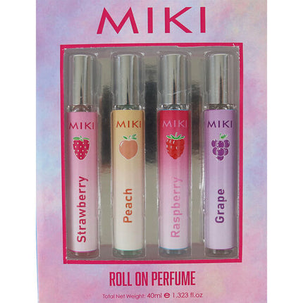 Miki Roll On Perfumes 4 Pack