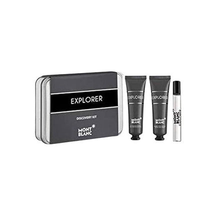 Montblanc Explorer Discovery Kit Eau De Parfum 7.5ml + After Shave Balm 30ml + Shower Gel 30ml Gift Set