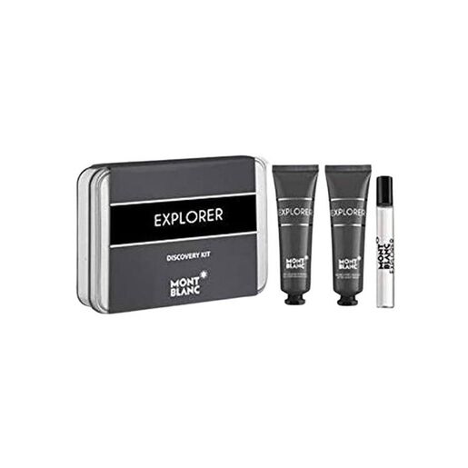 Montblanc Explorer Discovery Kit Eau De Parfum 7.5ml + After Shave Balm 30ml + Shower Gel 30ml Gift Set