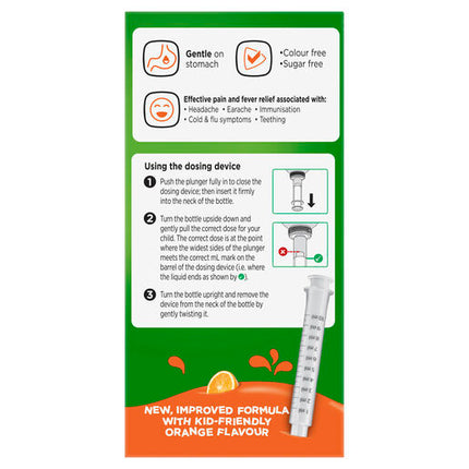 Panadol Children 1-5 Years Orange 100mL