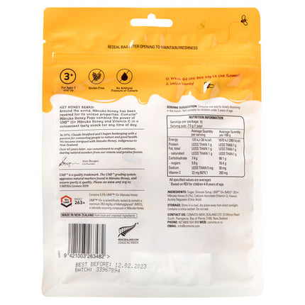 Comvita Kids Soothing Manuka Honey Pops - 3 Flavours 15 pops