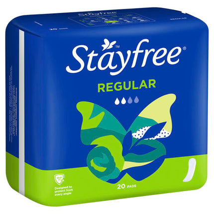 Stayfree Regular Pads No Wings 20 Pack