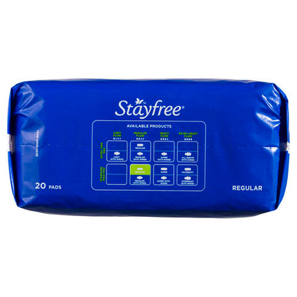 Stayfree Regular Pads No Wings 20 Pack