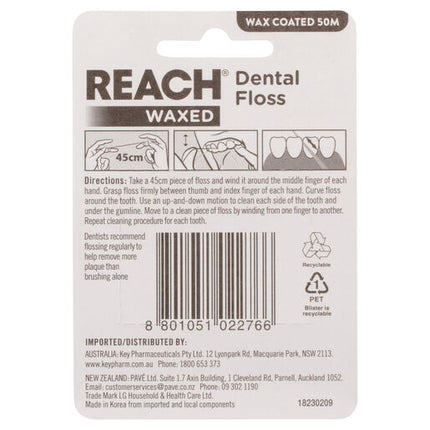 Reach Waxed Dental Floss 50m