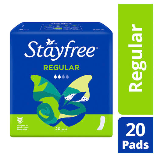 Stayfree Regular Pads No Wings 20 Pack