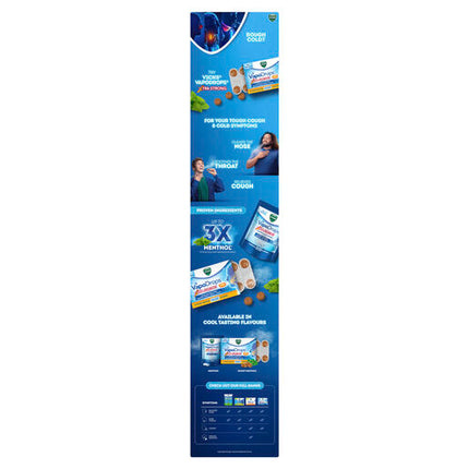 Vicks VapoDrops Xtra Strong - 16 Menthol Blast Lozenges