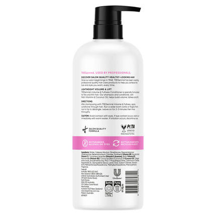 Tresemme Volume & Fullness Conditioner With Multi-Vitamins & Coconut Oil 940 mL