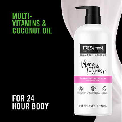 Tresemme Volume & Fullness Conditioner With Multi-Vitamins & Coconut Oil 940 mL