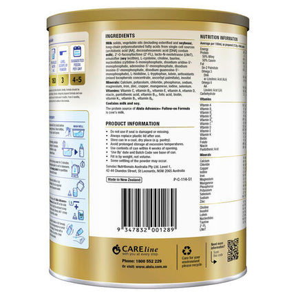 Alula Advance+ Stage 2 Premium Follow-on Formula for 6-12 Months 800g
