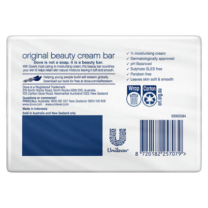 Dove Beauty Cream Bar Original 4 x 90 g