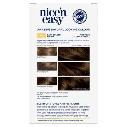 Clairol Nice 'N Easy 4G Dark Golden Brown