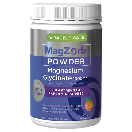 Vitaceuticals Magzorb Magnesium Glycinate Powder 240g