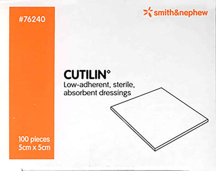 Cutilin Low-adherent absorbent dressing Sterile 5cm x 5cm Single