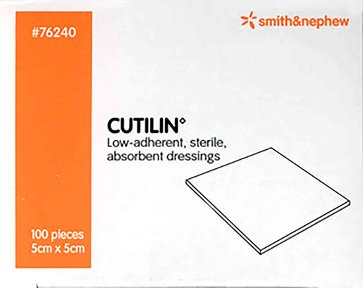 Cutilin Low-adherent absorbent dressing Sterile 5cm x 5cm Single