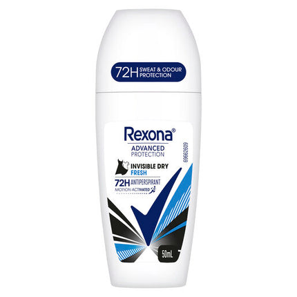 Rexona Women 72H Advanced Roll On Antiperspirant Deodorant Invisible Dry Fresh  50 ML