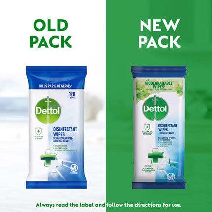Dettol Multipurpose Disinfectant Wipes Fresh Household Grade, 110 Pack