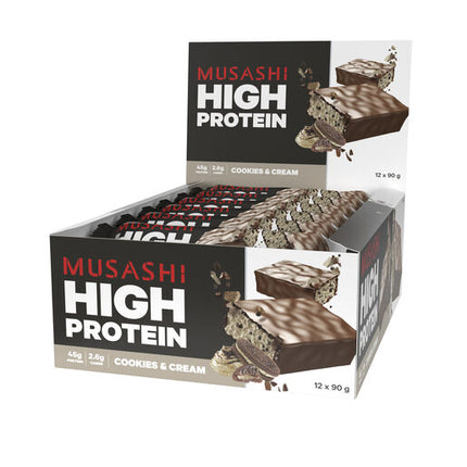 Musashi High Protein Bar Cookies & Cream 90g