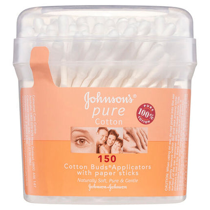 Johnson's Pure Cotton Buds Canister 150Pk