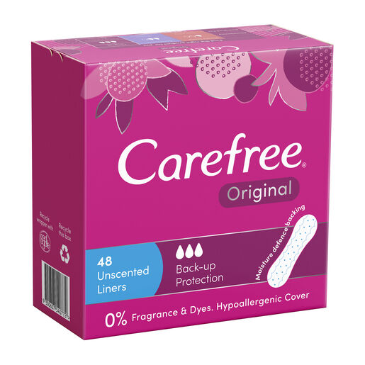 Carefree Original Unscented Liners 48 pack