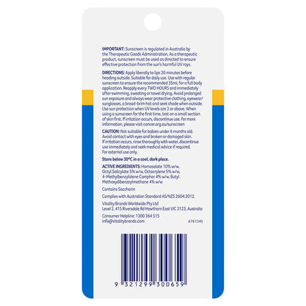 Cancer Council Ultra Lip Balm SPF50+ 4g