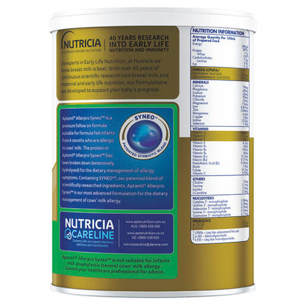 Aptamil AllerPro Syneo 2 Allergy Premium Baby Follow-On Formula From 6-12 Months 900g