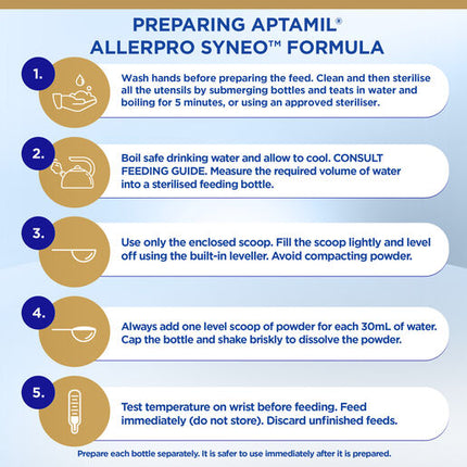 Aptamil AllerPro Syneo 2 Allergy Premium Baby Follow-On Formula From 6-12 Months 900g