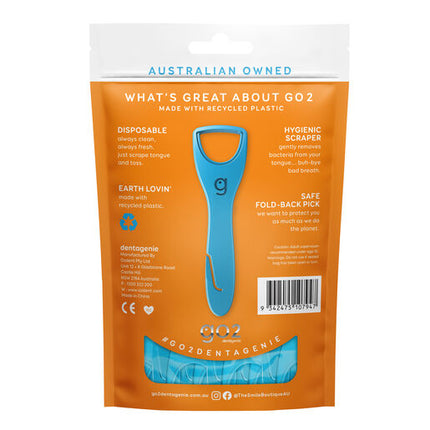 GO2 Dentagenie Tongue Cleaners Travel 4pk