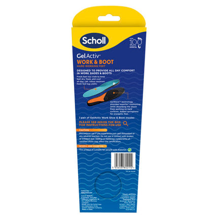 Scholl Gel Activ Insole Work & Boot Small