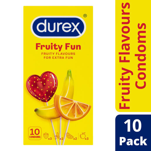 Durex Fruity Fun Flavoured Condoms 10pk
