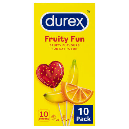 Durex Fruity Fun Flavoured Condoms 10pk