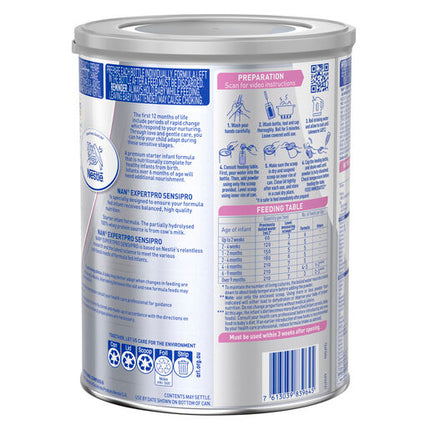 Nestle Nan EXPERTpro SENSIpro Infant Formula Premium Starter Formula Suitable From Birth 800g