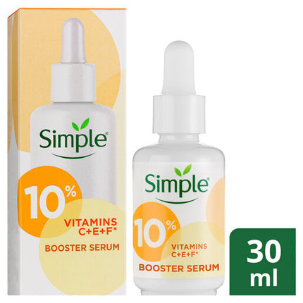 Simple Booster Serum 10% Vitamin C+E+F for youthful, glowing skin 30mL