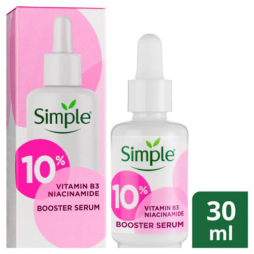 Simple Booster Serum 10% Niacinamide(Vitamin B3)for even skin tone and texture 30mL