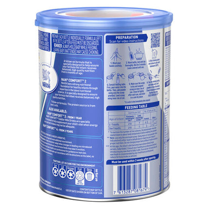 Nestle Nan COMFORT 2 Follow-on Baby Formula From 6-12 Months 800g