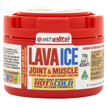 Athelite Lava Ice Joint & Muscle Pain Relief & Recovery Cream 70G