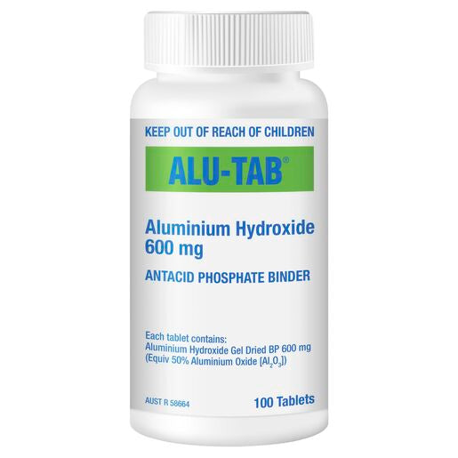 Alu-Tab Aluminium Hydroxide 600mg 100 Tablets