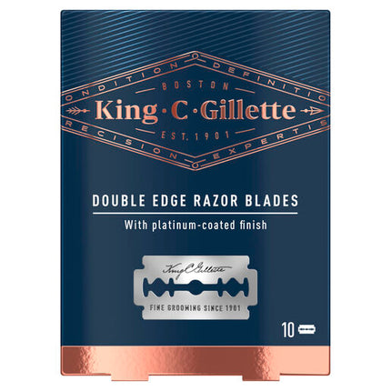 King C. Gillette Double Edge Safety Razor Blades 10 Pack