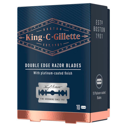 King C. Gillette Double Edge Safety Razor Blades 10 Pack