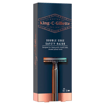 King C. Gillette Men's Double Edge Safety Razor 5 Pack