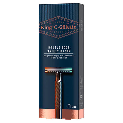 King C. Gillette Men's Double Edge Safety Razor 5 Pack