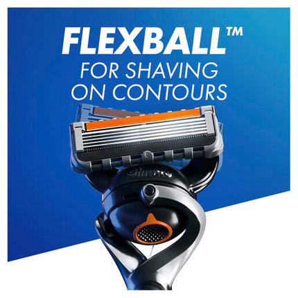 Gillette Fusion ProGlide Manual Razor Handle + 4 Cartridges + Free Razor Cap