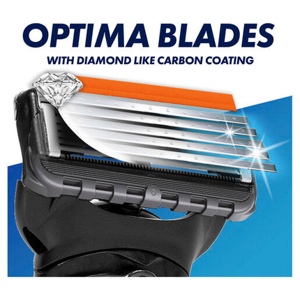 Gillette Fusion ProGlide Manual Razor Handle + 4 Cartridges + Free Razor Cap