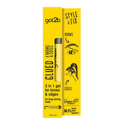 Schwarzkopf Got2B Glued 4 Brows and Edges 2 in 1 Gel Strong Hold 16ml