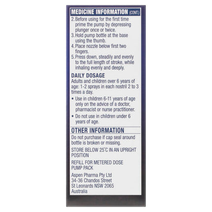Logicin Rapid Relief Nasal Spray Refill 18mL