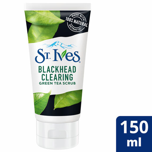 St Ives Naturally Clear Scrub Green Tea 150ml