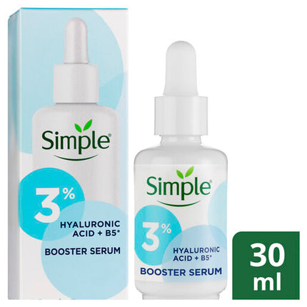 Simple Booster Serum 3% Hyaluronic Acid & B5 for hydrated, softer skin 30mL