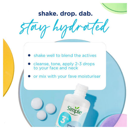 Simple Booster Serum 3% Hyaluronic Acid & B5 for hydrated, softer skin 30mL