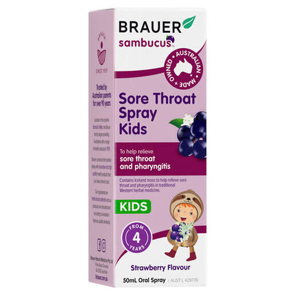 Brauer Sore Throat Spray Kids 50ml