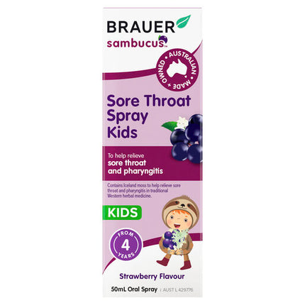 Brauer Sore Throat Spray Kids 50ml